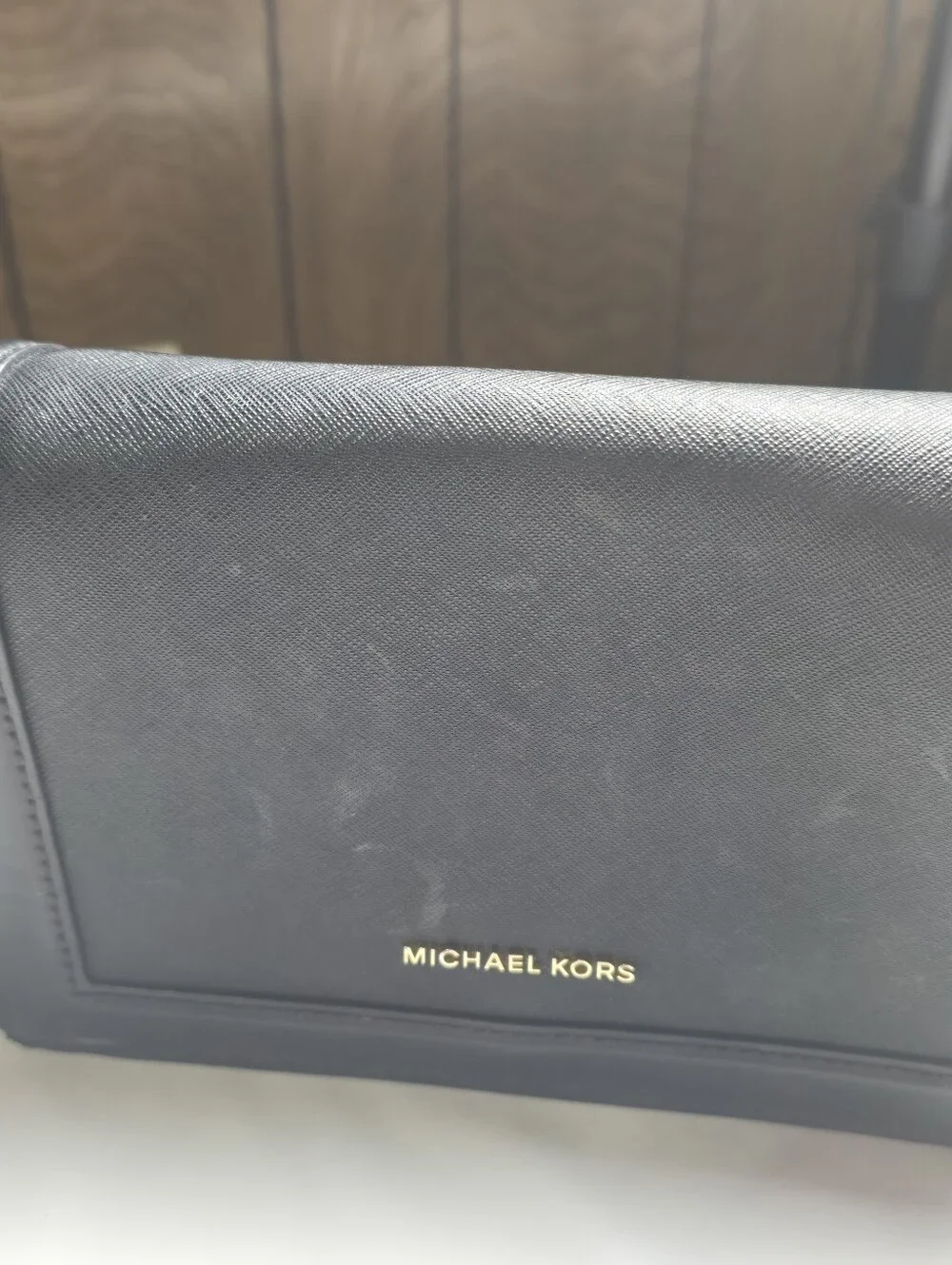 Michael Kors Black Crossbody Wallet W/COA